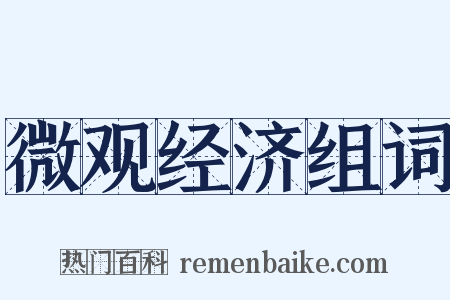 微观经济组词是什么意思的图片